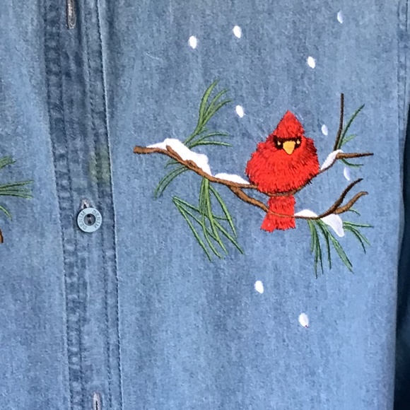 NWOT Passion- I Vintage Rare  women’s Cardinal Shirt - L 100% Cotton - Picture 5 of 6